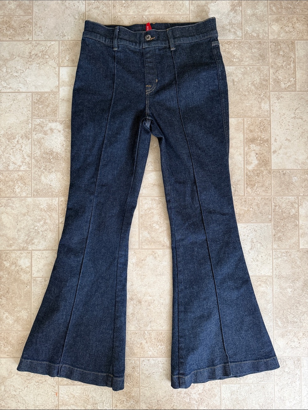 SPANX Dark Indigo Flare Jeans